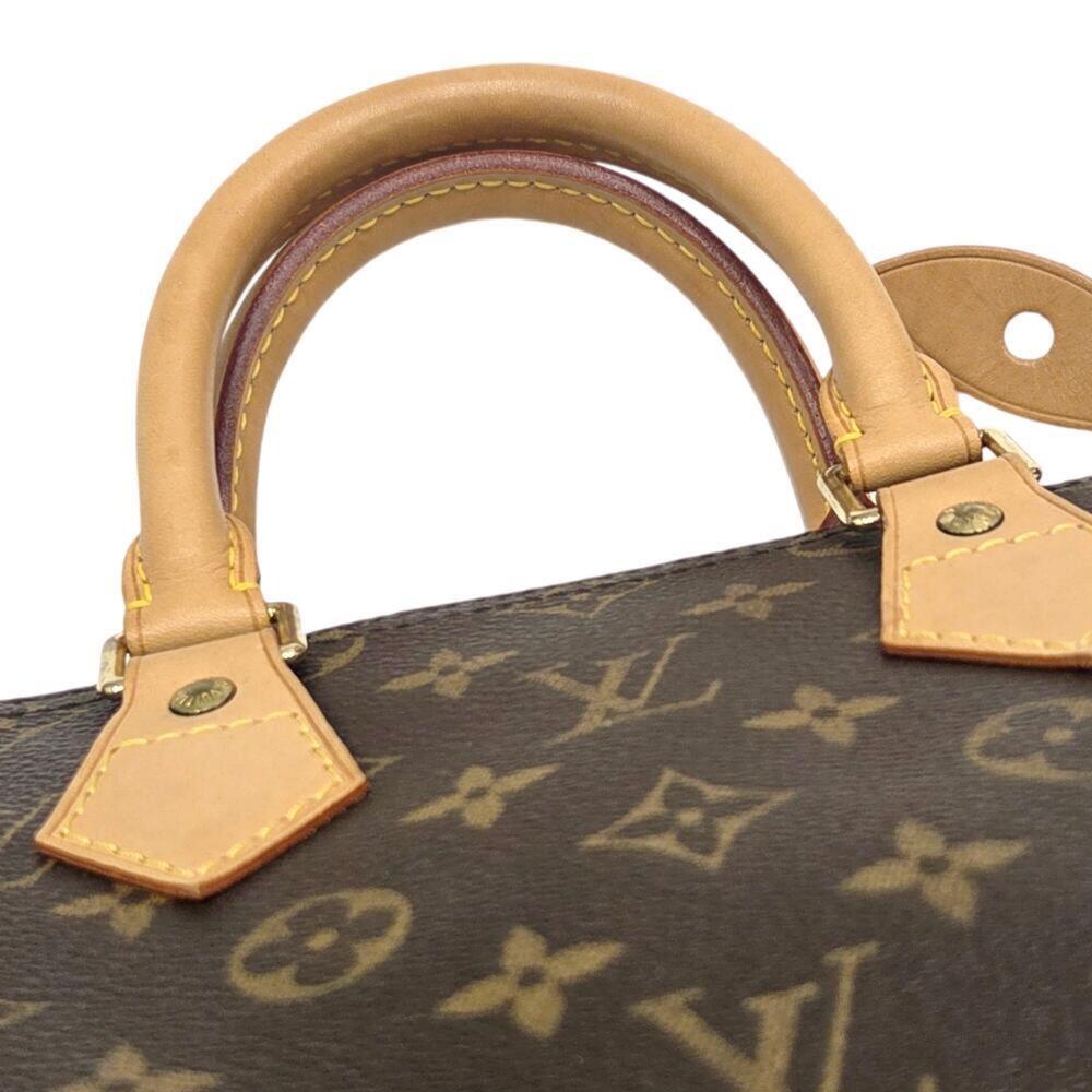LOUIS VUITTON Brown Monogram Speedy 25 Boston Bag - Picture 11 of 14